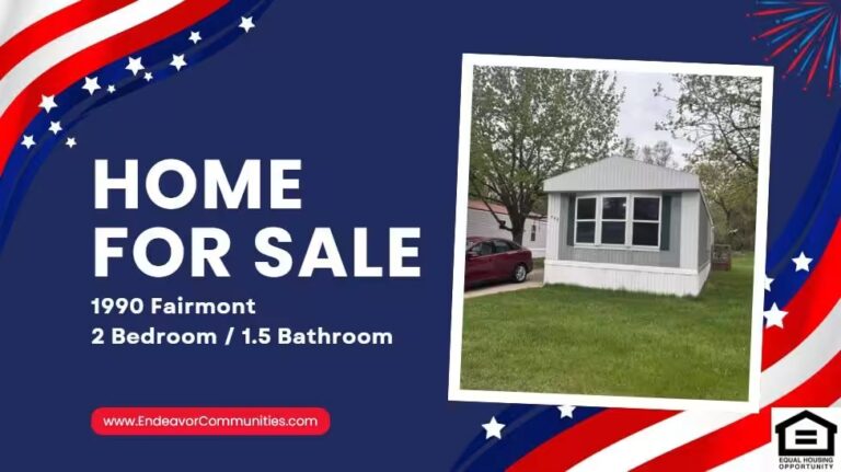 sale, Endeavor Communities, home, manufactured, manufactured homes